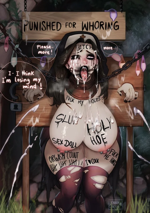 Chained slut begging dick
